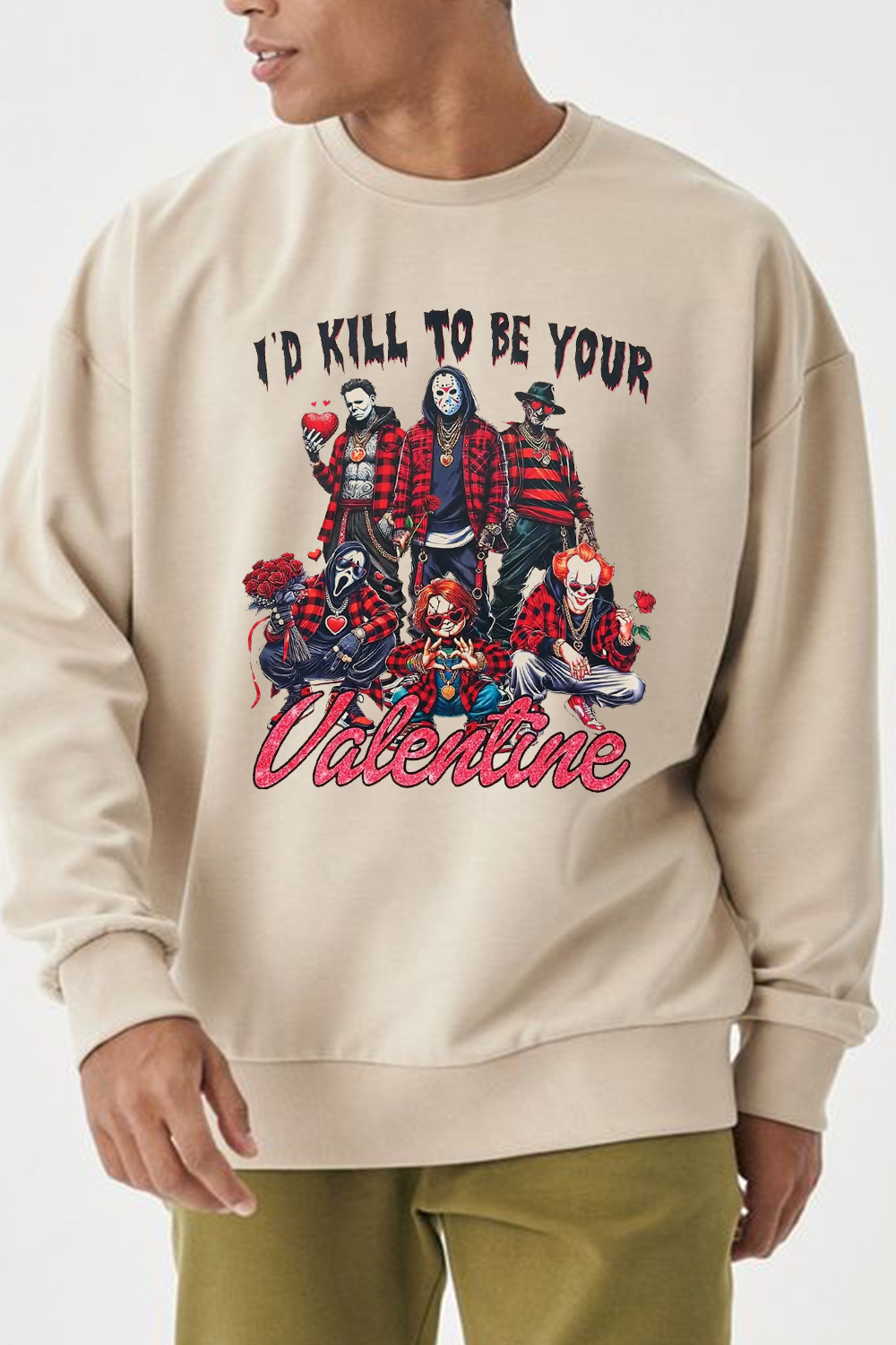 horrormovies-valentine's day Men sweatshirt