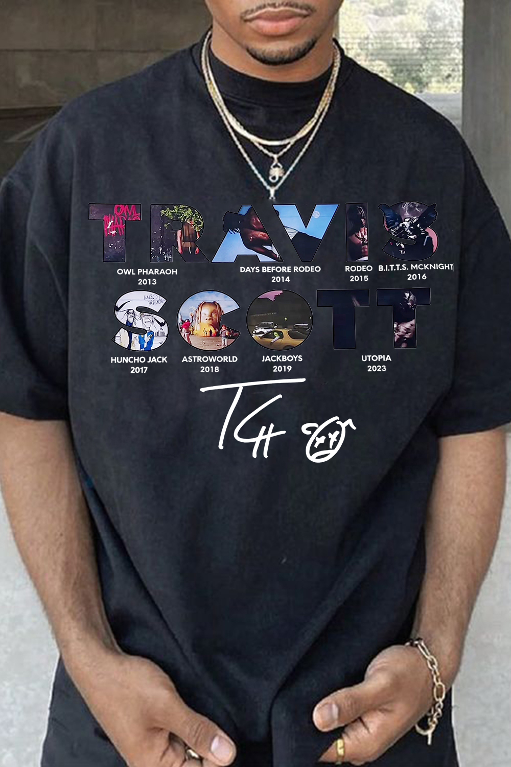 Travisscott crew neck Men t-shirt