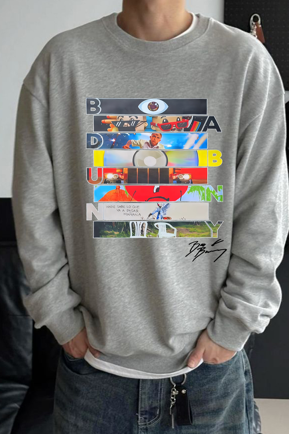 Bad Bunny Signature Sweatshirt For Men