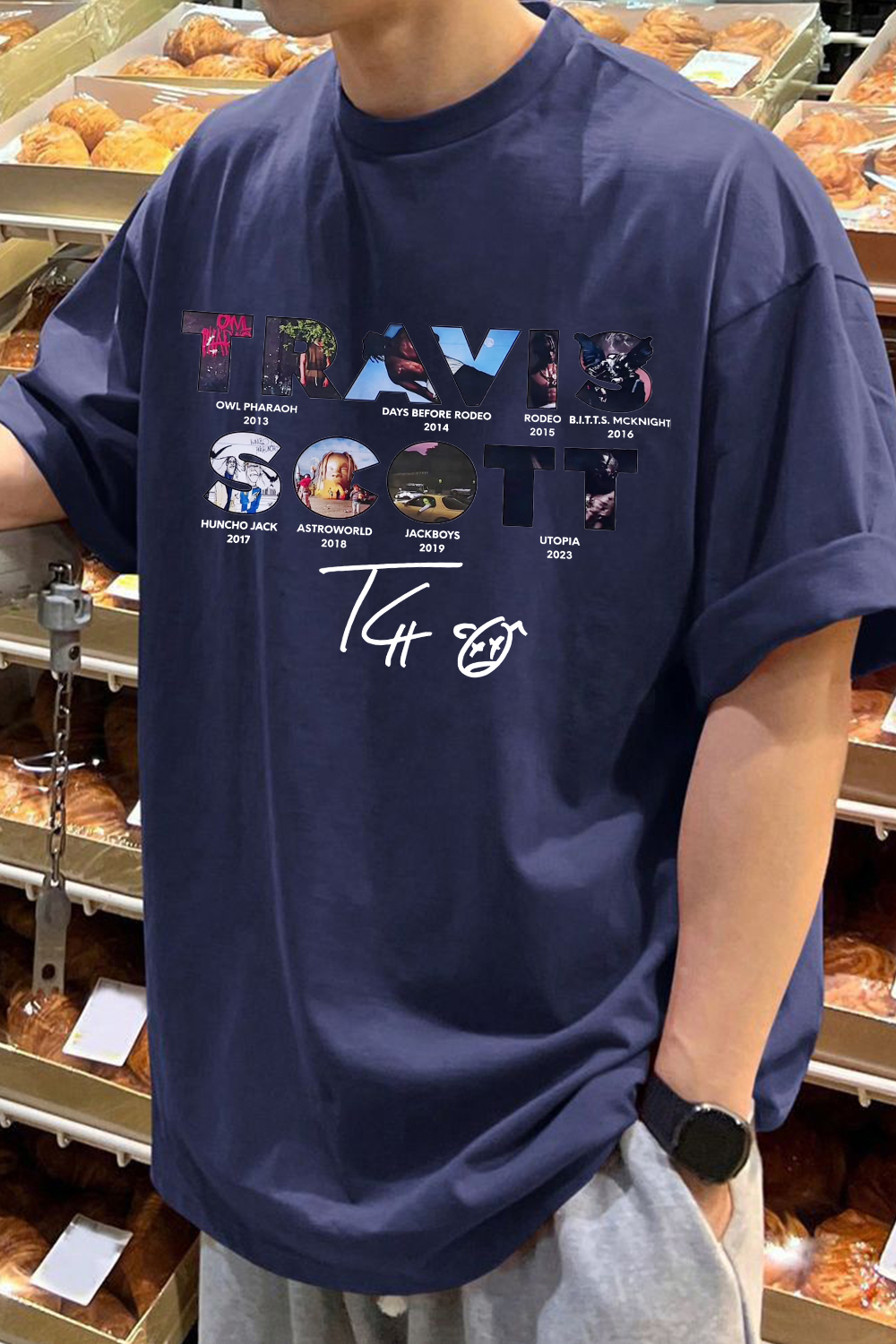 Travisscott crew neck Men t-shirt