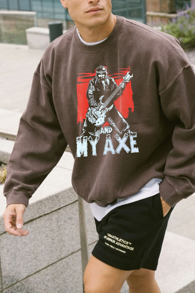 Gimli And My Axe Lord Of The Rings Vintage MEN Sweatshirts