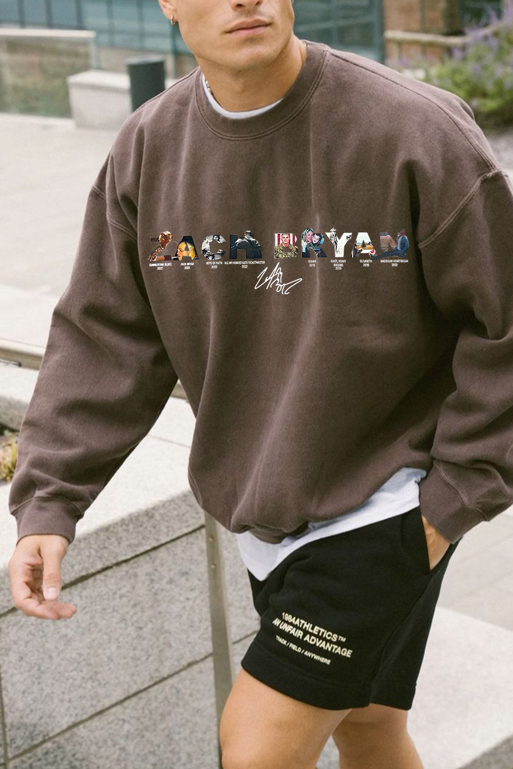 Zach Bryan personalized lettering sweatshirt