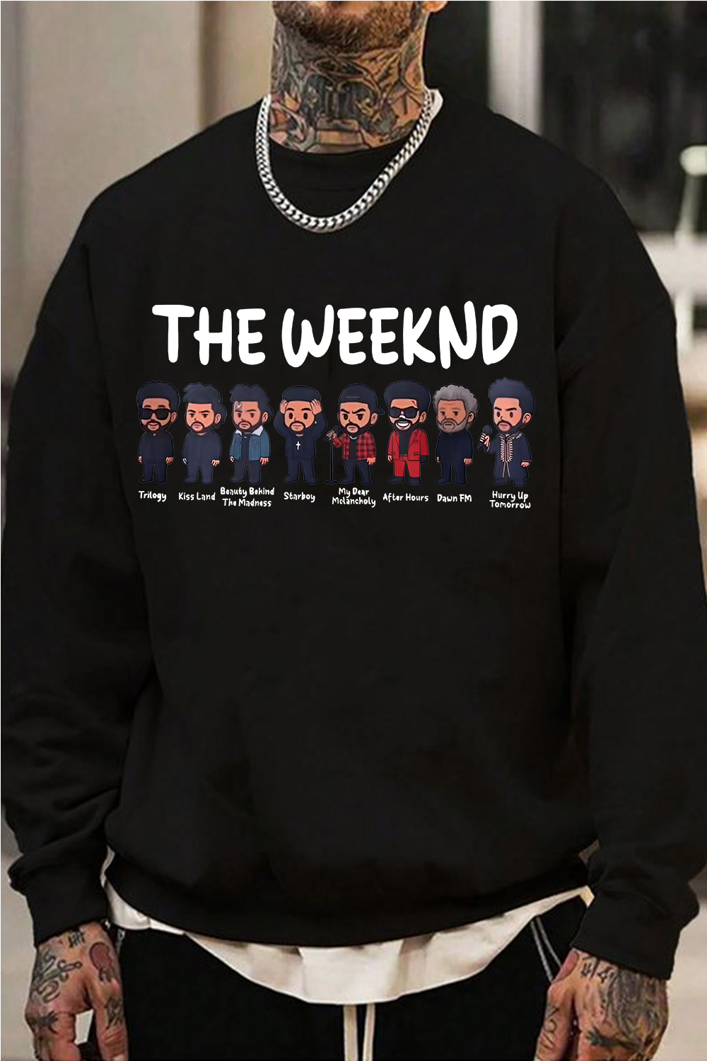 Rock The Weeknd men sweatshirt and shine brighter