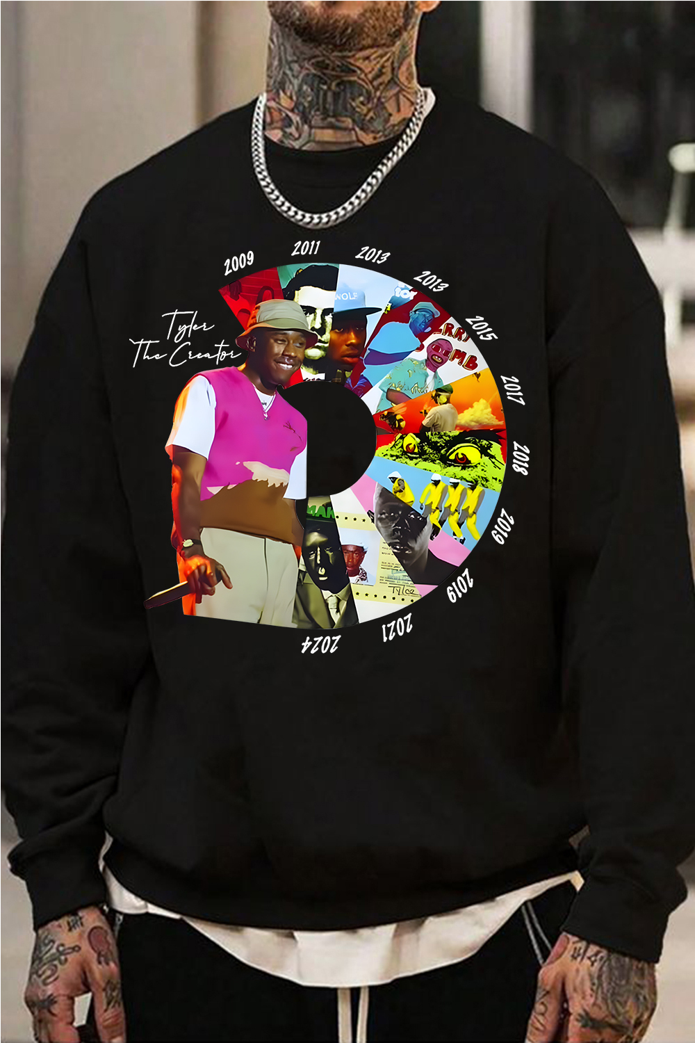 Tyler the creator men's crew neck sweatshirt