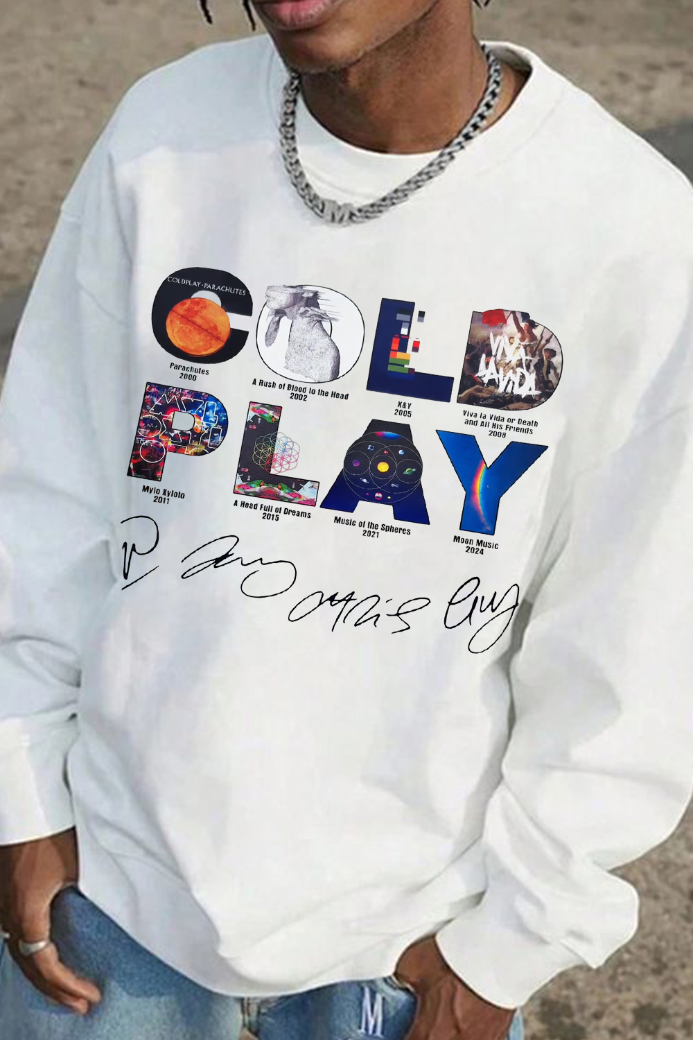 Coldplay sweatshirt For men
