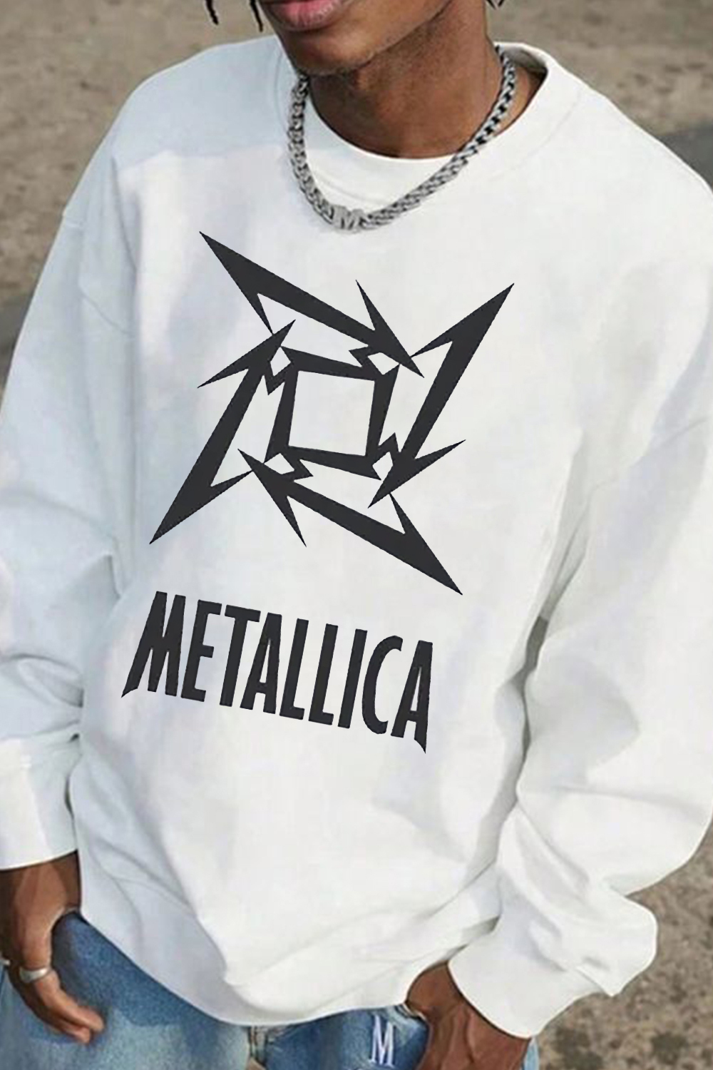 Metallica logo men sweatshirt