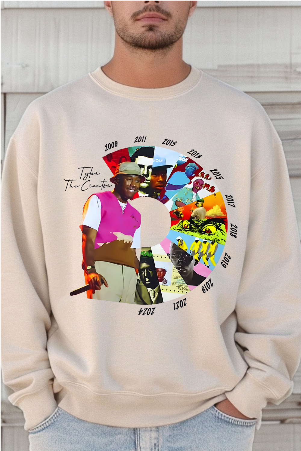Tyler the creator men's crew neck sweatshirt