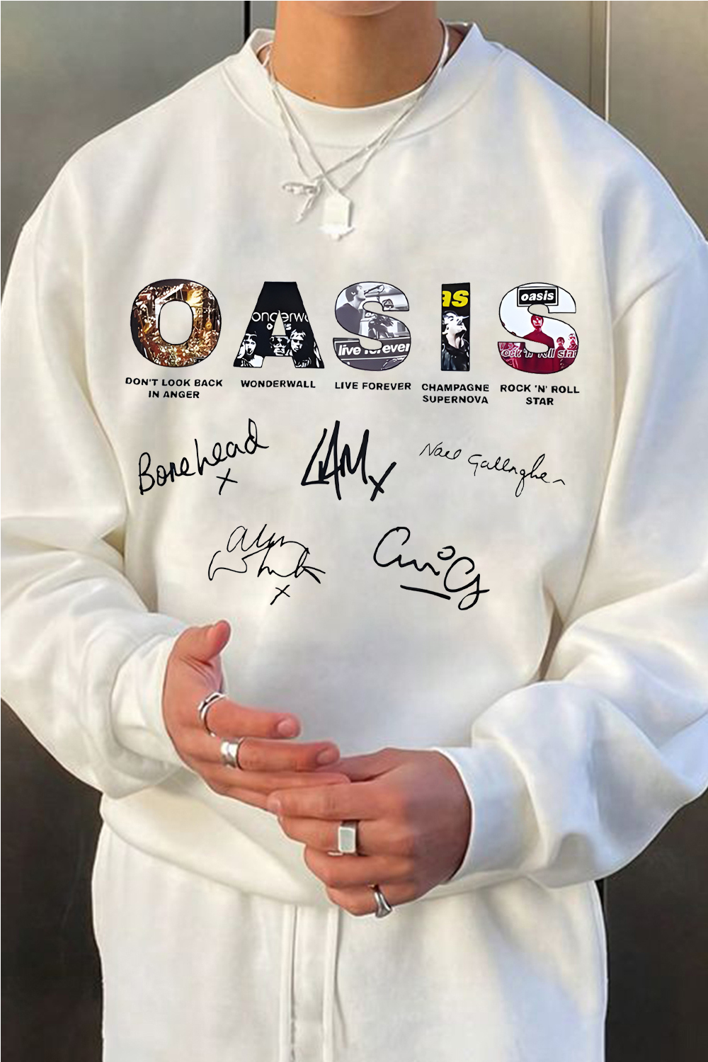 Oasis Unisex Sweatshirt Definitely Maybe Promo Official Reunion Tour 2025