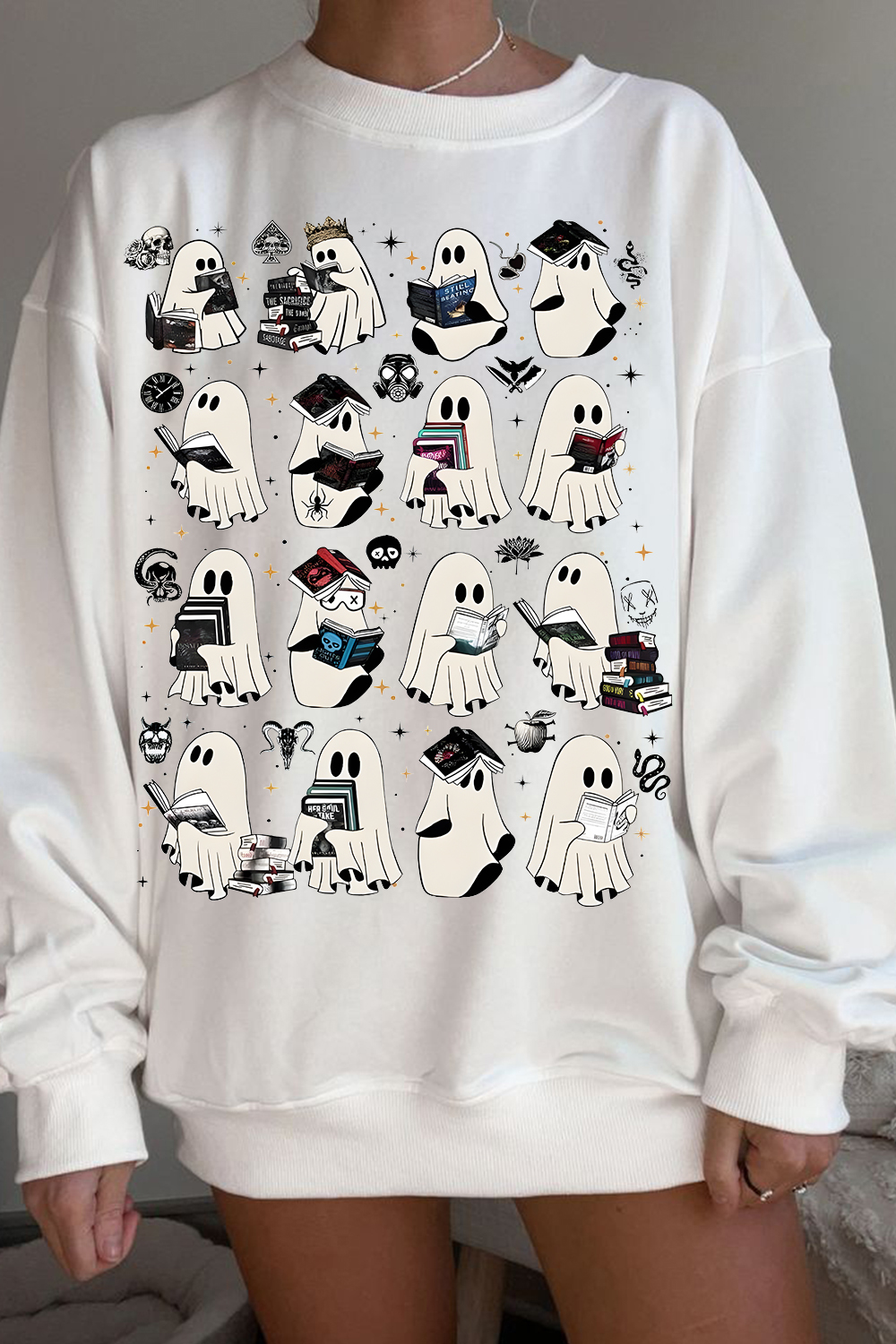 Ghost Reading Dark Romance Novels sweatshirts