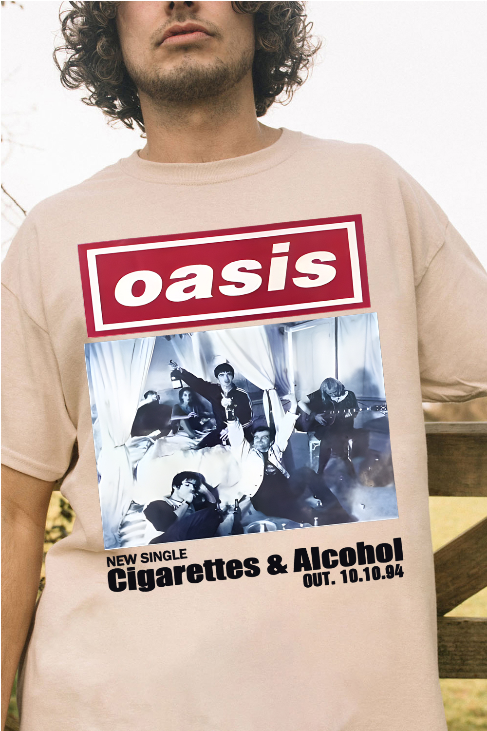 Oasis Unisex T Shirt Definitely Maybe Promo Official Reunion Tour 2025