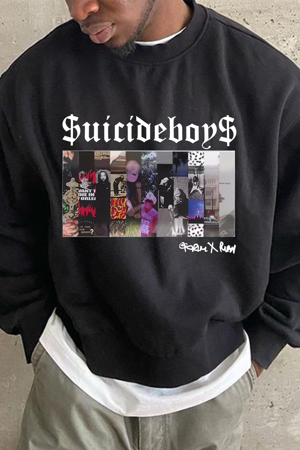 $uicideboy$ poster print men's sweatshirt