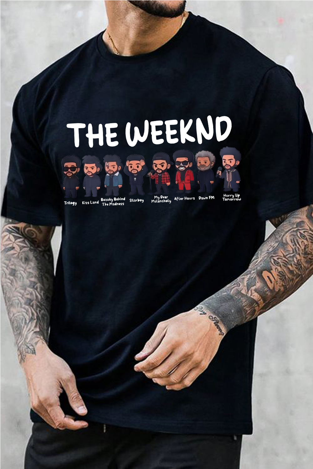 Rock The Weeknd tee and shine brighter