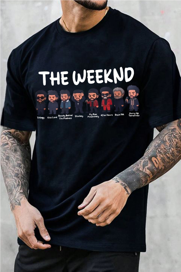 Rock The Weeknd tee and shine brighter