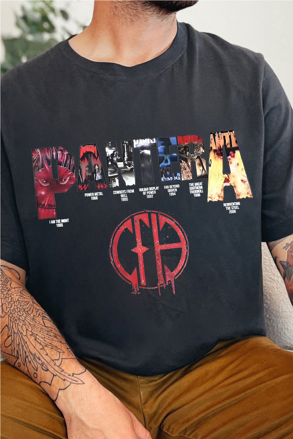 pantera short sleeve men t-shirt