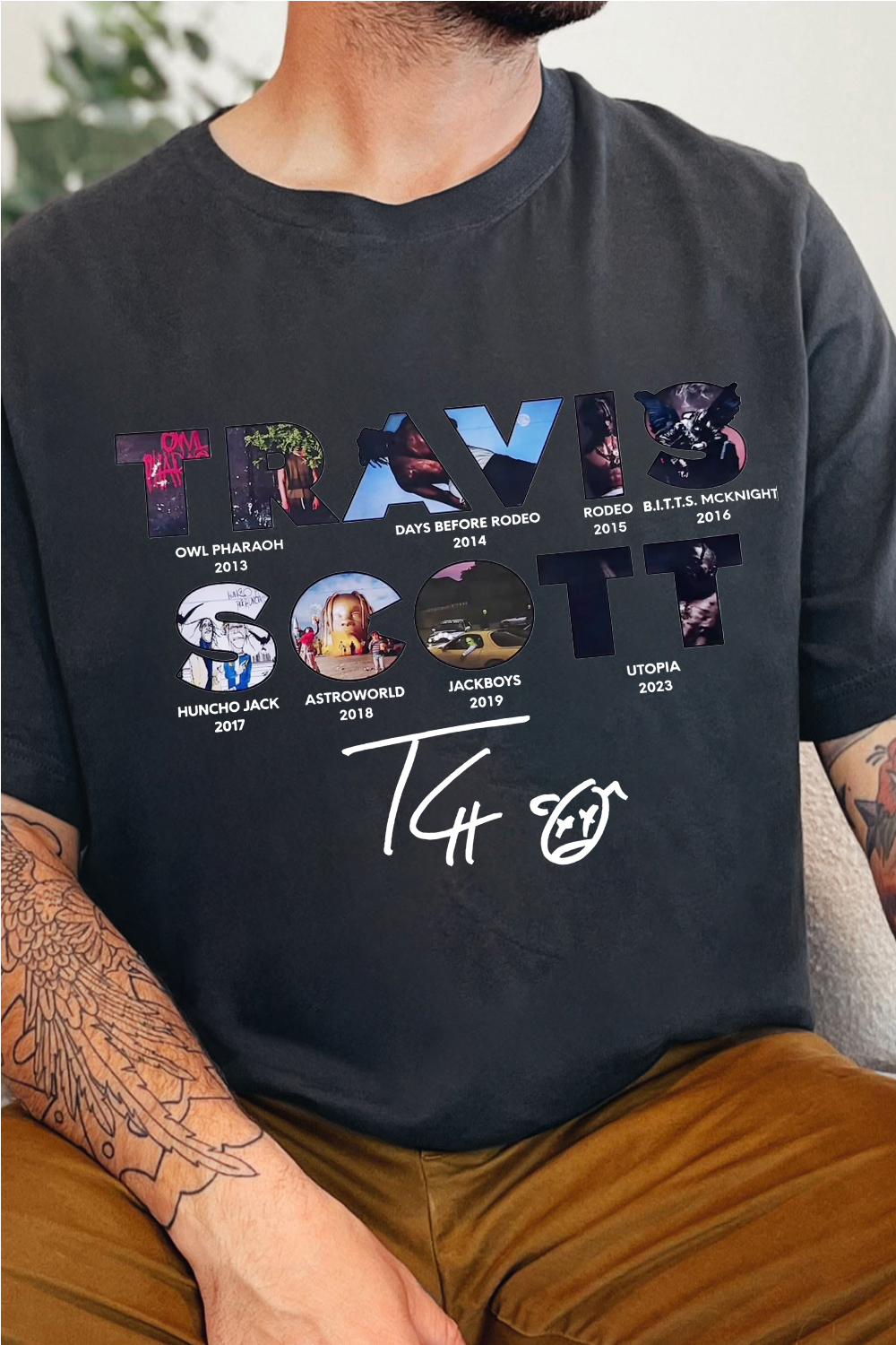 Travisscott crew neck Men t-shirt