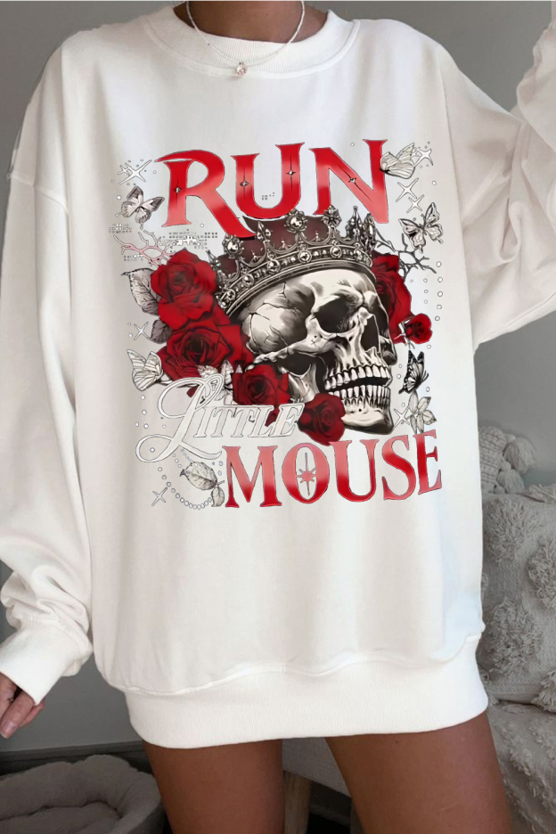 spicybooktok skull ladies sweatshirt