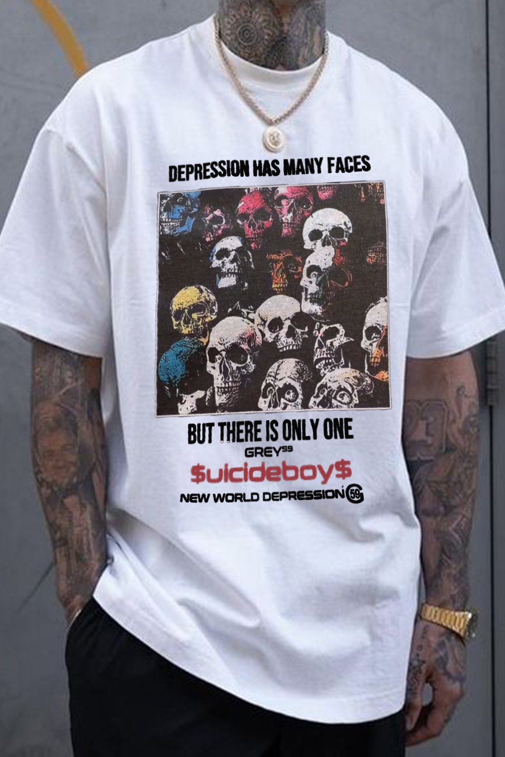 $uicideboy$ skull men's short-sleeved t-shirt