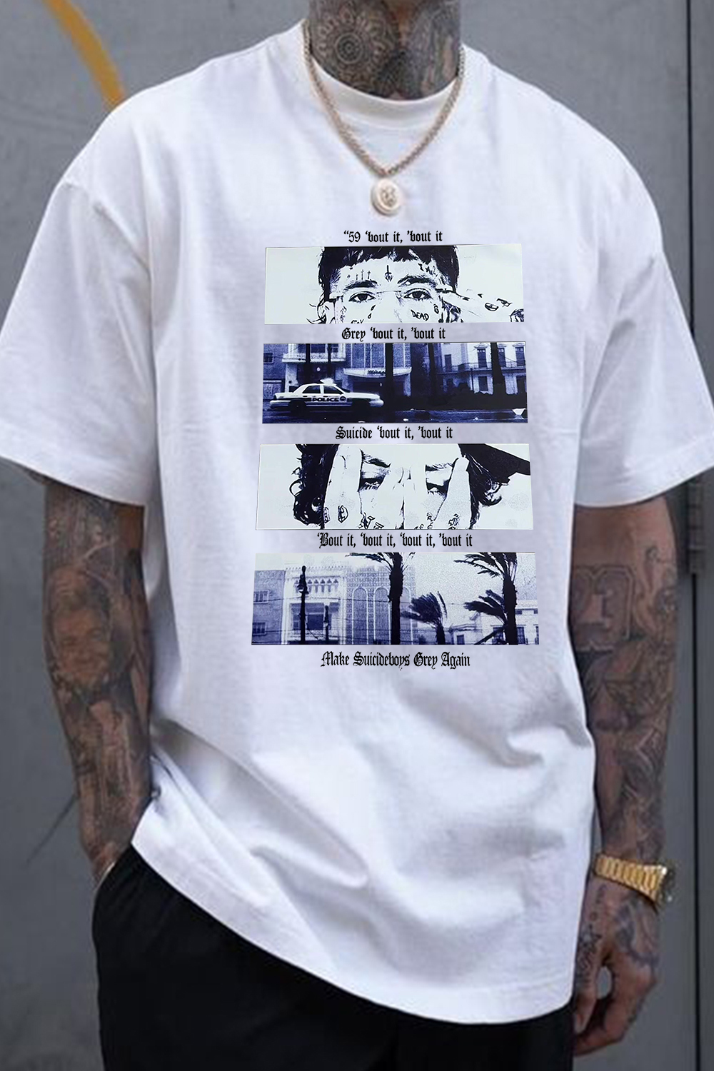 $uicideboy$ printed personalized men's t-shirt