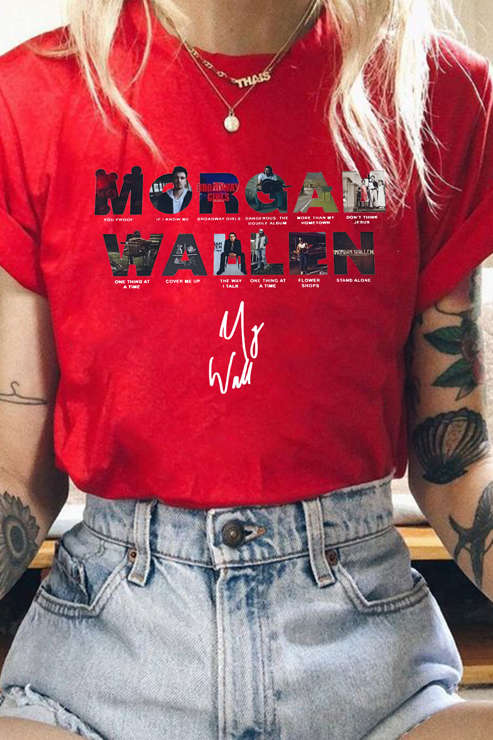 morganwallen cartoon short-sleeved women's t-shirt