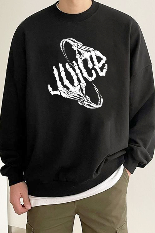 Juice WRLD Print Men's Crew Neck Long Sleeve Sweatshirt