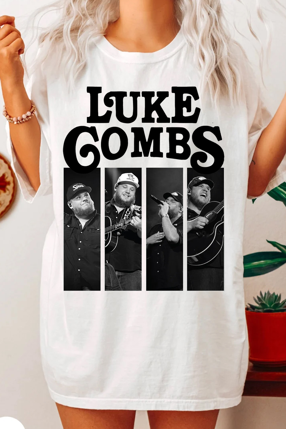 Luke Combs Country Music Tee  For Women