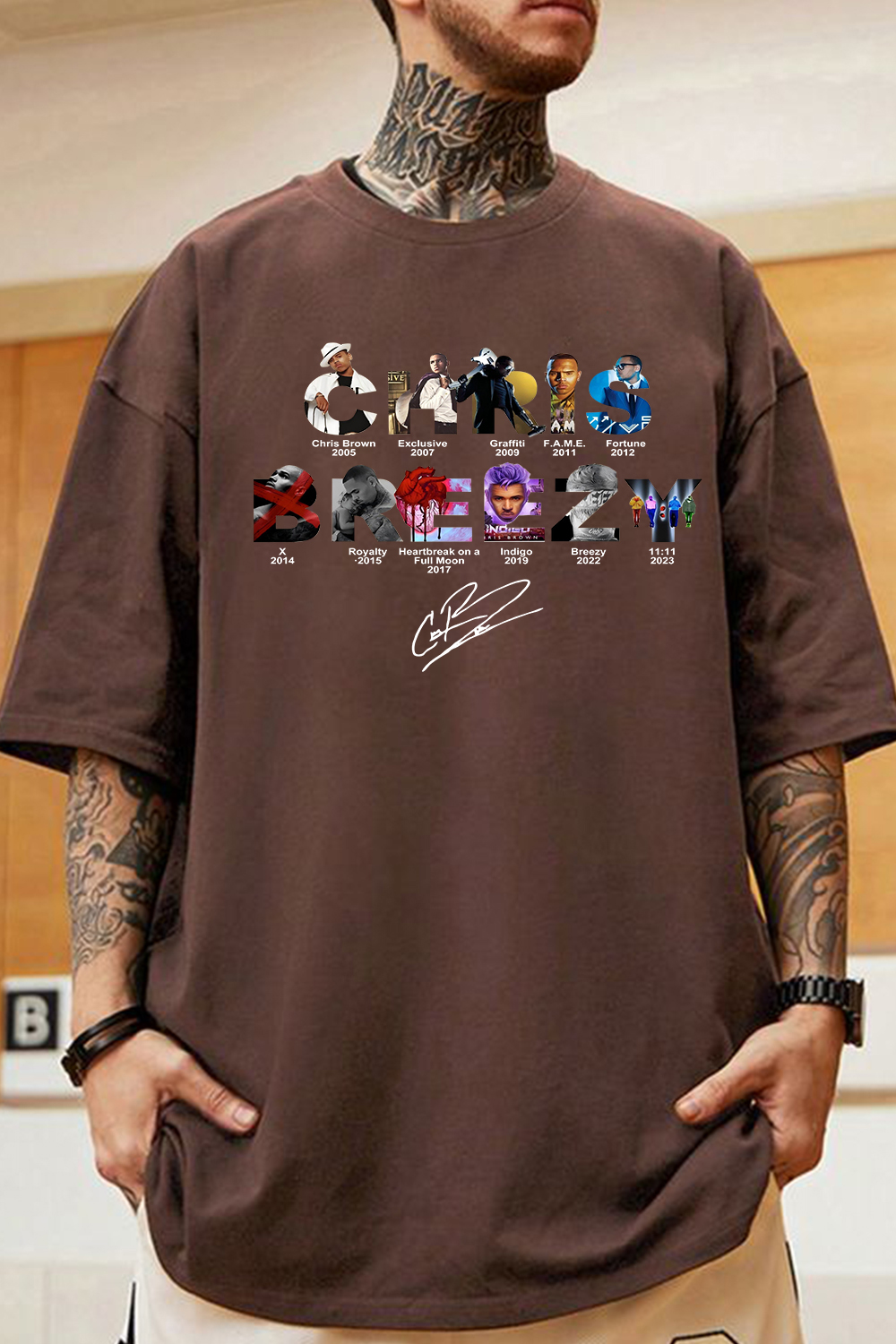 CB Brez Album Concert Graphic Tee For men