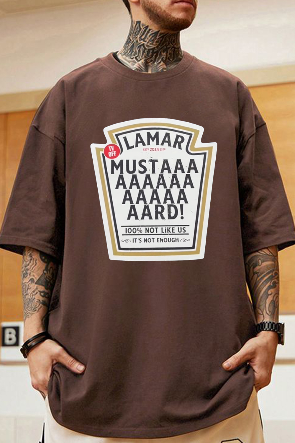 mustard men's t-shirt