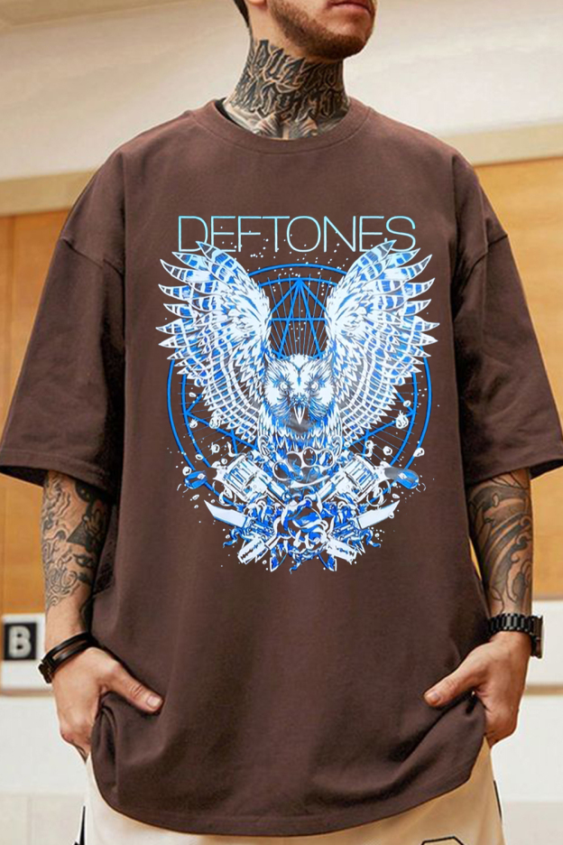Deftones Band Owl  t-shirt