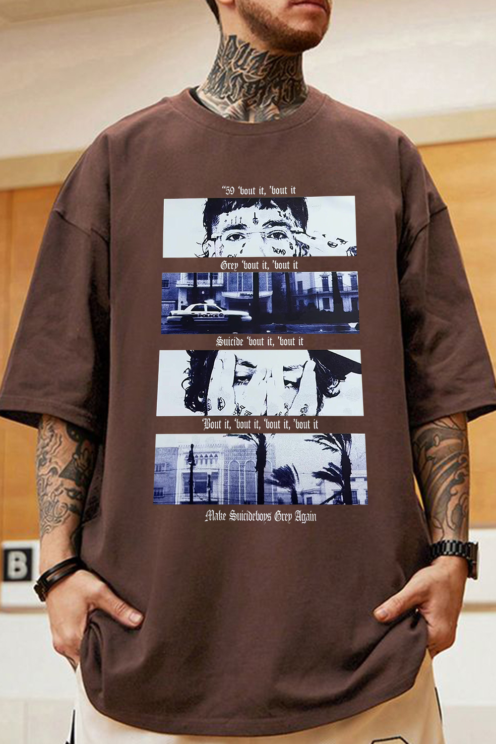 $uicideboy$ printed personalized men's t-shirt