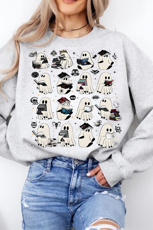 Ghost Reading Dark Romance Novels sweatshirts
