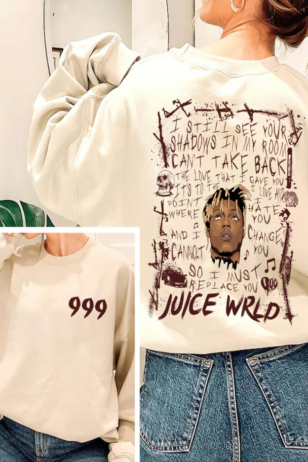 Juice WRLD double-sided print women's sweatshirt