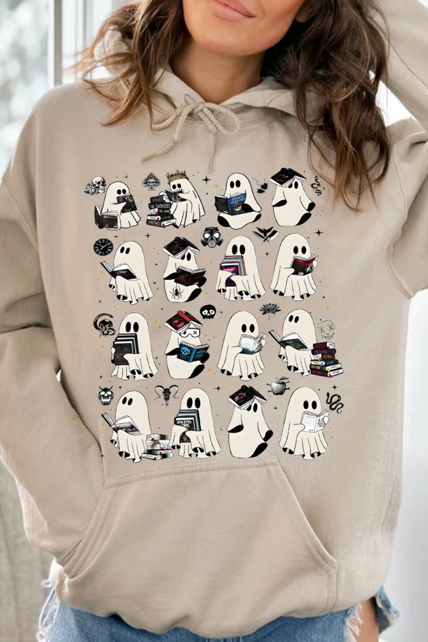 Ghost Reading Dark Romance Novels hoodies
