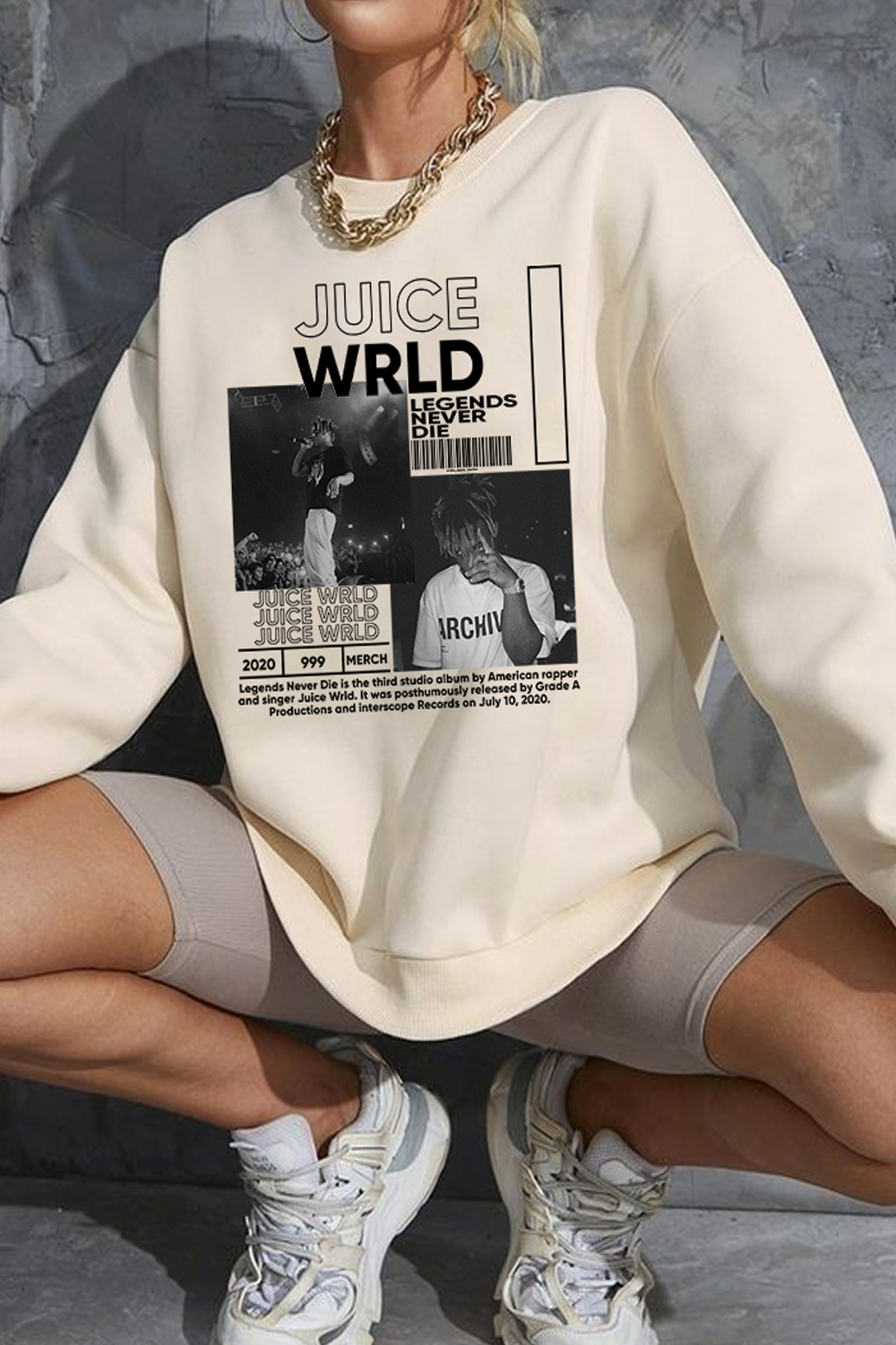 Juice WRLD crew neck women's sweatshirt