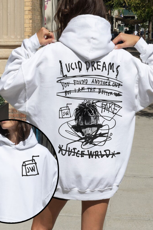 Juice WRLD Reversible Print Women's Hoodie