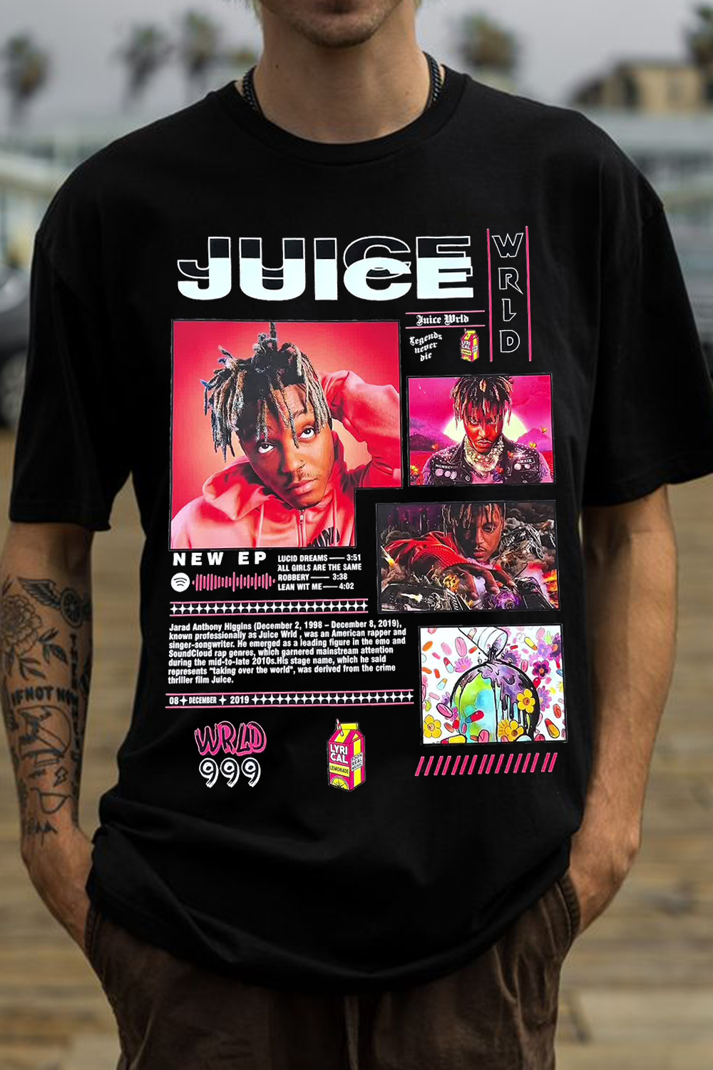 JUICE poster short-sleeved men's T-shirt