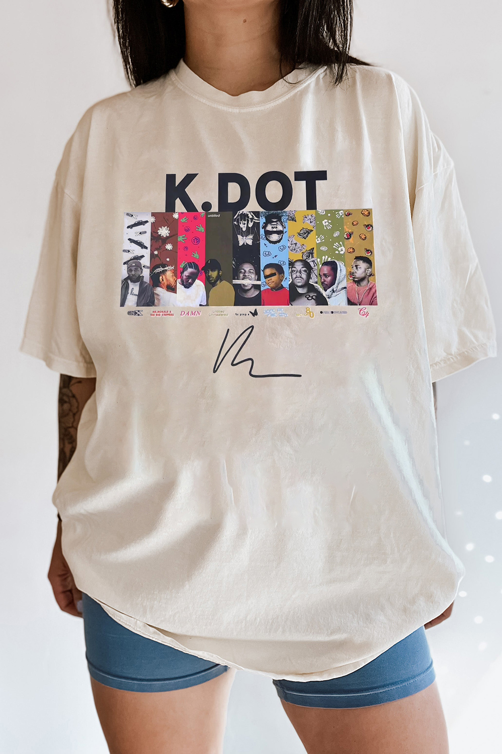 K DOT crew neck short sleeve T-shirt
