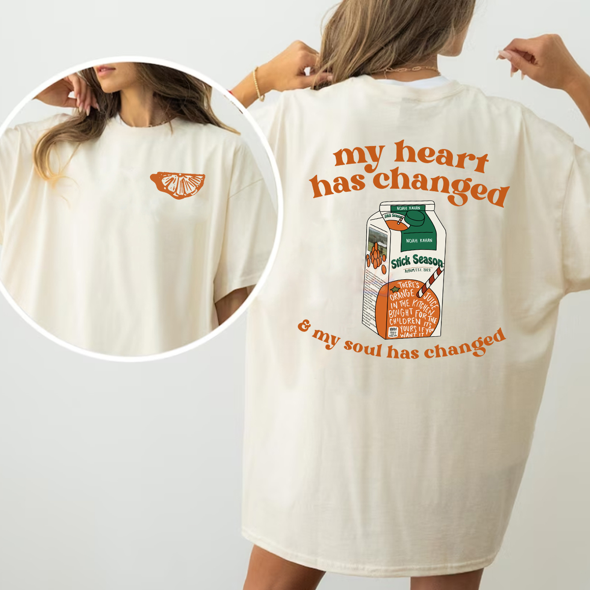 Orange Juice Noah Kahan My Heart Has Changed Tshirt