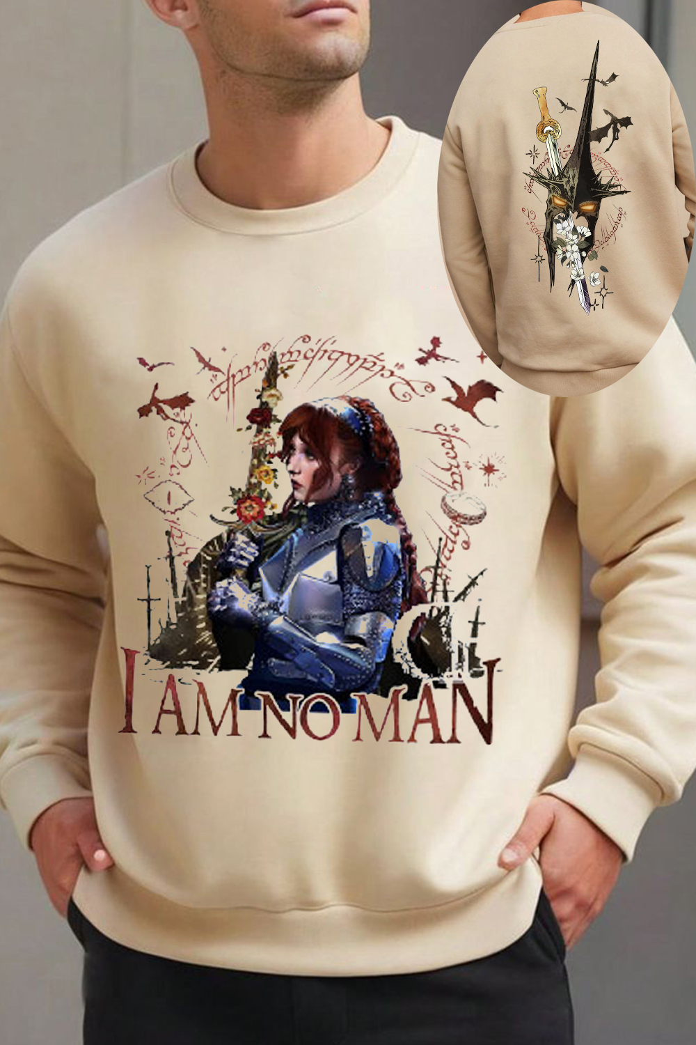 LOTR- Eowyn Chappell Roan I Am No Man Sweatshirt-Men