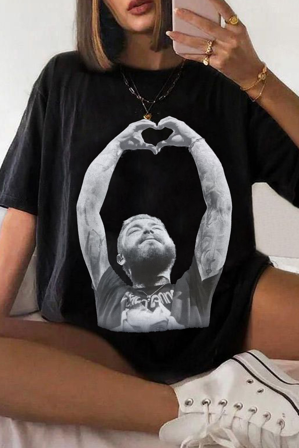 postmalone casual short-sleeved T-shirt