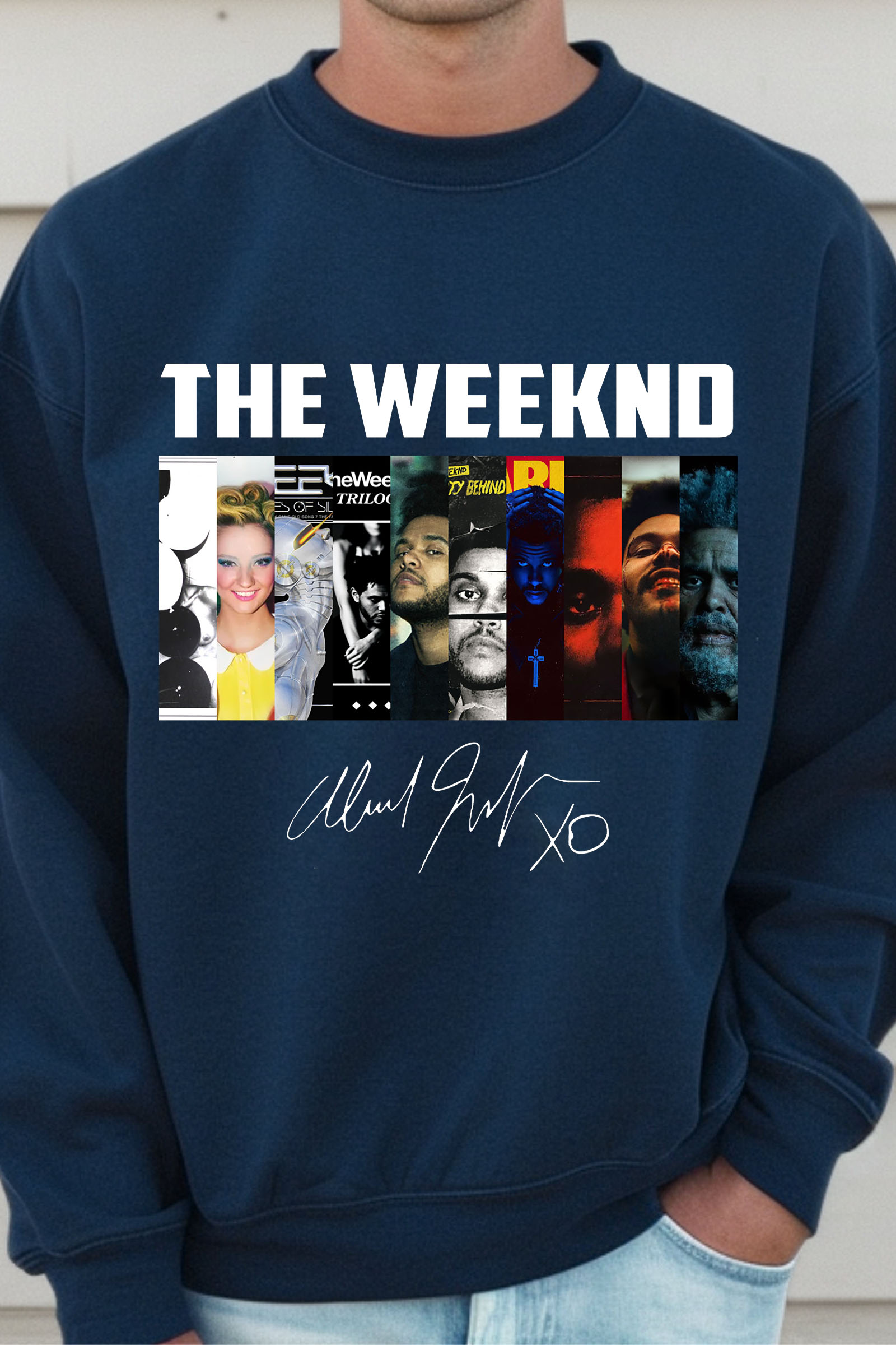 The Weeknd Albums Collection Shirt, Vintage The Weeknd Signature Men Sweatshirt