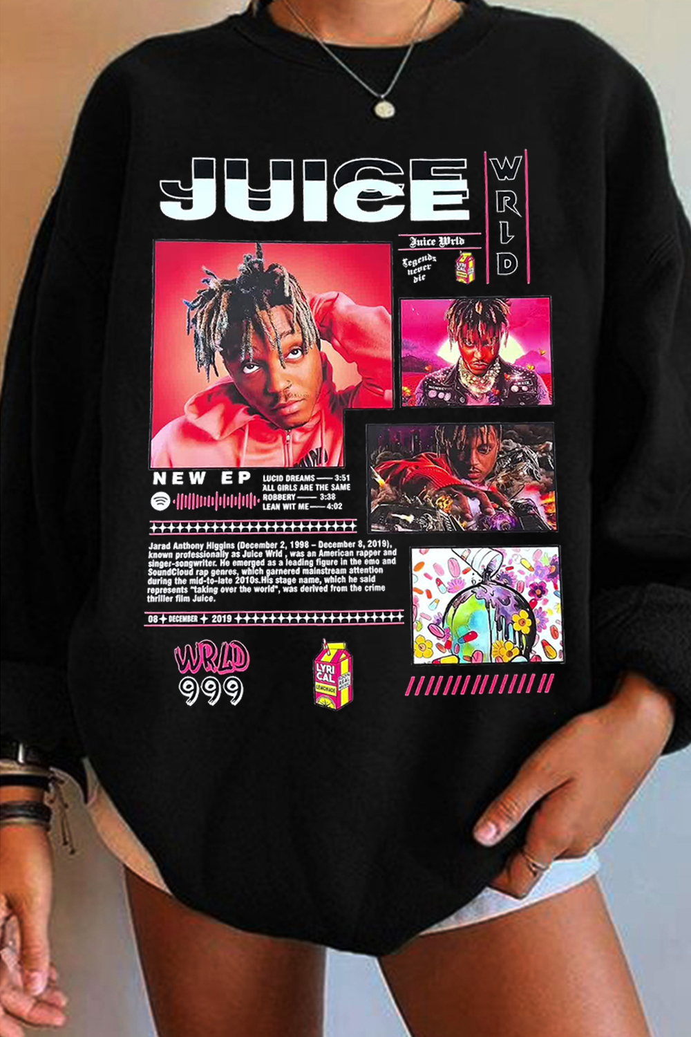 JUICE Poster Long Sleeve Round Neck Sweatshirt