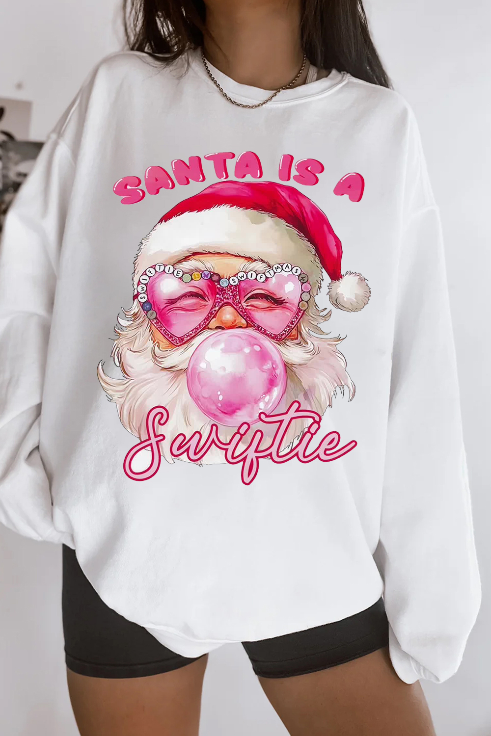 Cute Santa Claus Casual Crewneck Sweatshirt