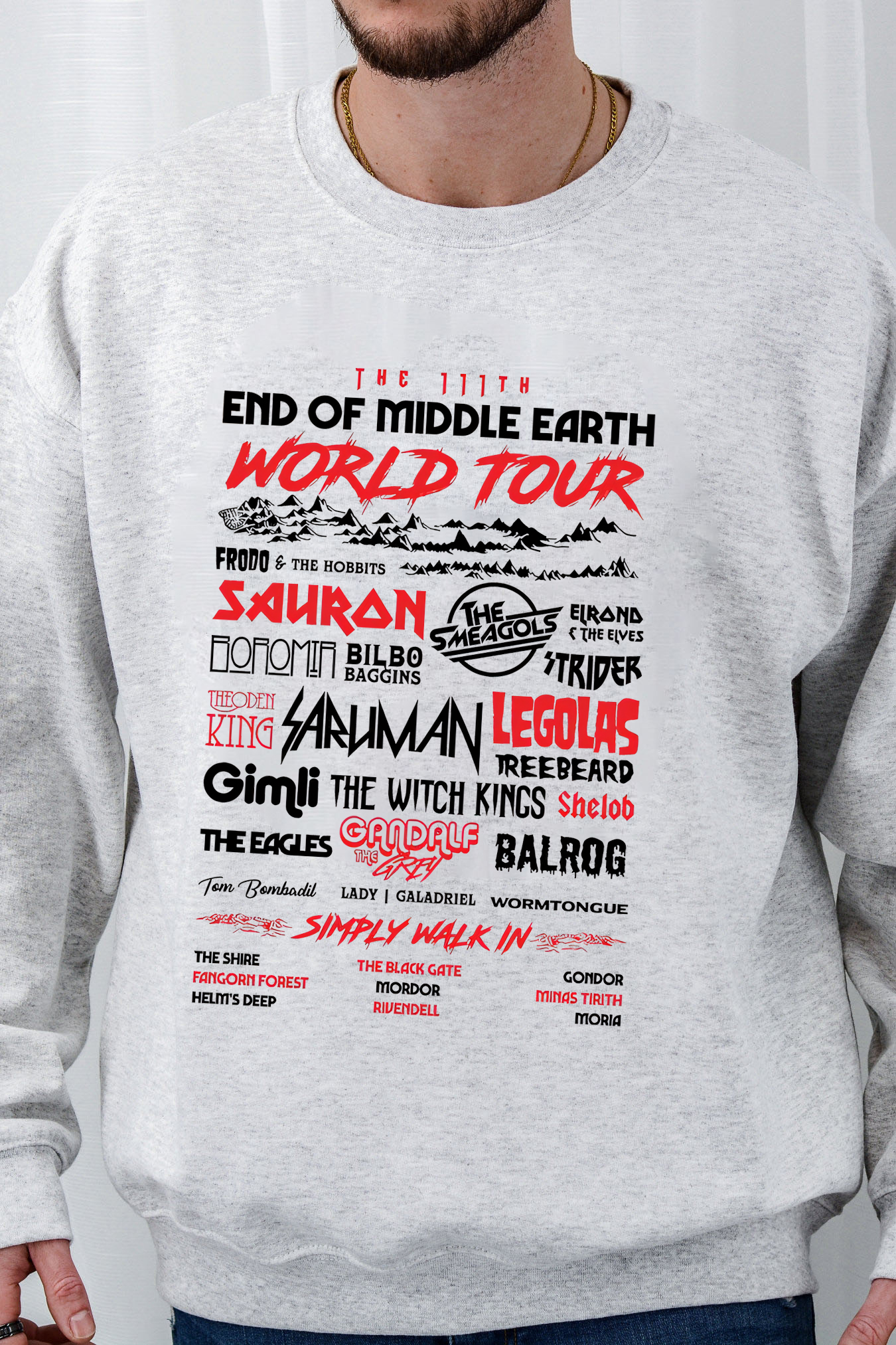 LOTR End of Middle Earth Sweatshirt For Men