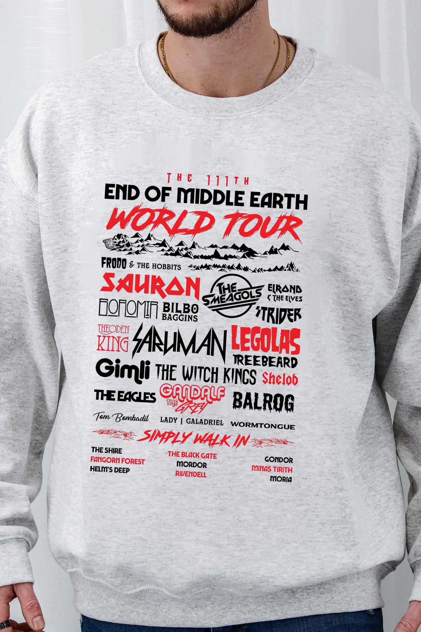 LOTR End of Middle Earth Sweatshirt For Men