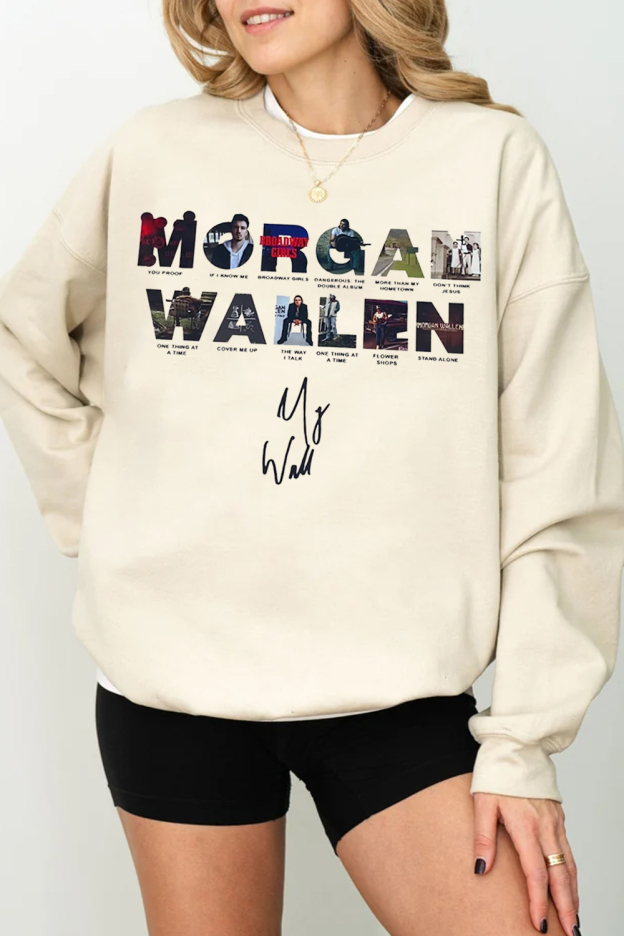 morganwallen cartoon long-sleeved sweatshirt