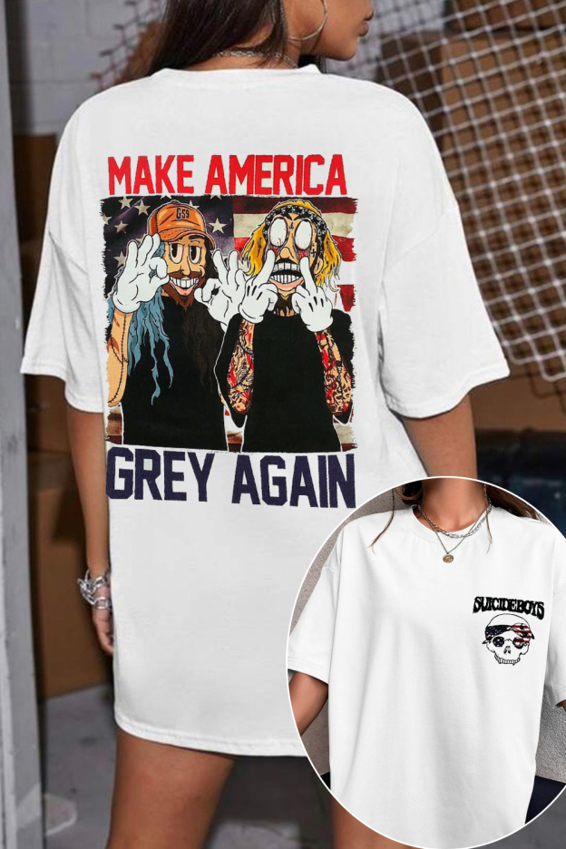 greyday double-sided printed short-sleeved T-shirt