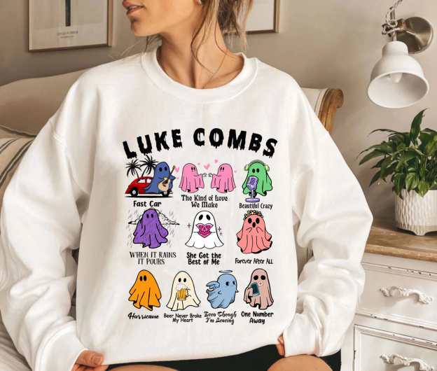 Luke Combs Ghost Halloween Sweatshirt