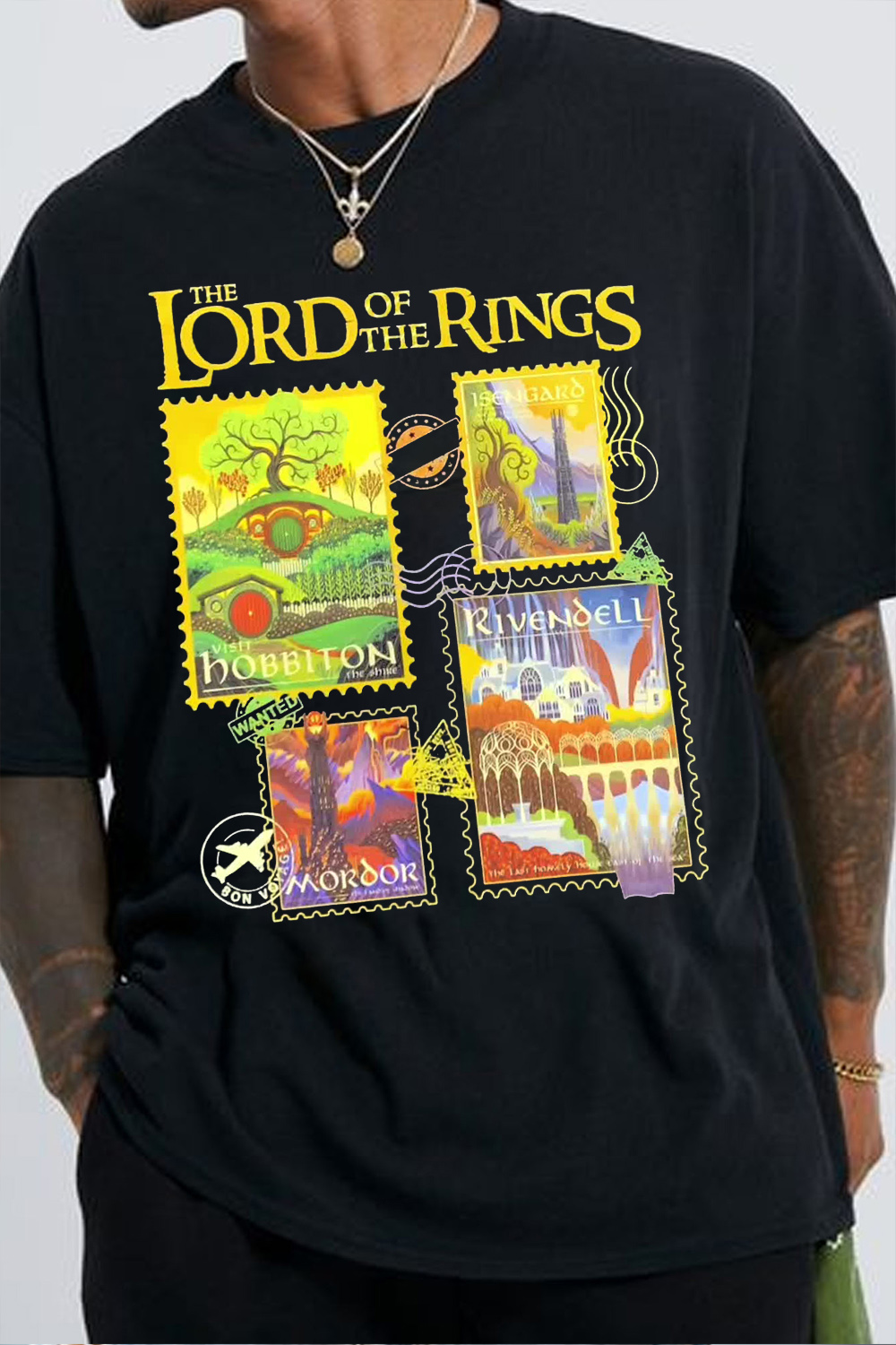Lord of the Rings stamp T-shirt