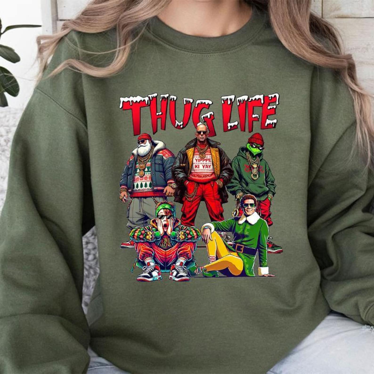 THUGLIFE Christmas Sweatshirt For Women