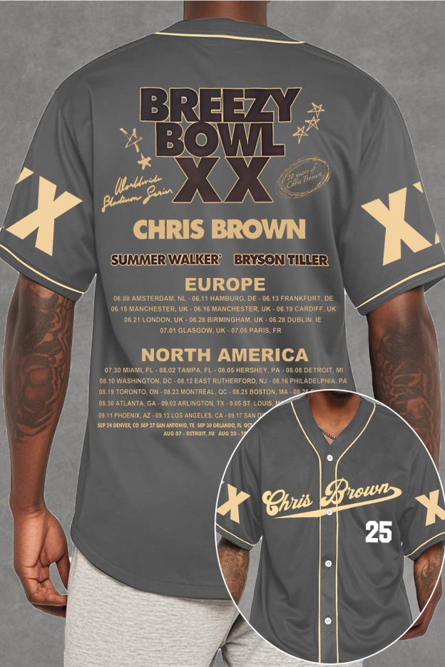 CB Bowl XX World Tour 2025 Baseball Jersey